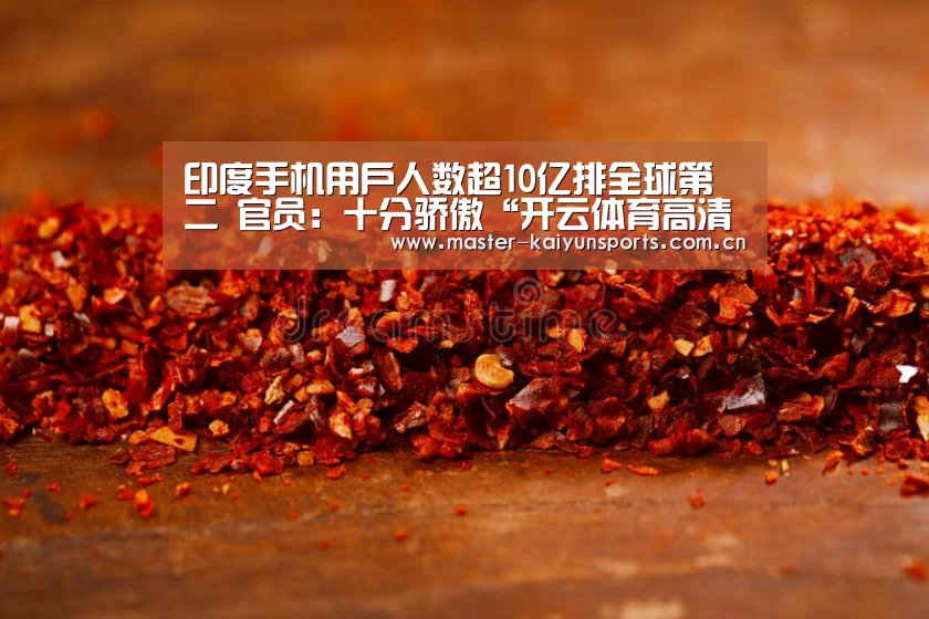 印度手机用户人数超10亿排全球第二 官员:十分骄傲“开云体育高清直播”(图2) 开云体育高清直播